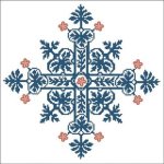 (image for) Floral Ornamental #026 Blue Gothic